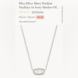 Kendra Scott Ivory silver necklace